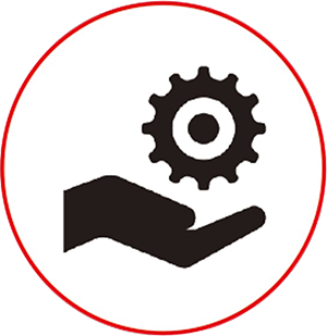 Шестеренка над рукой